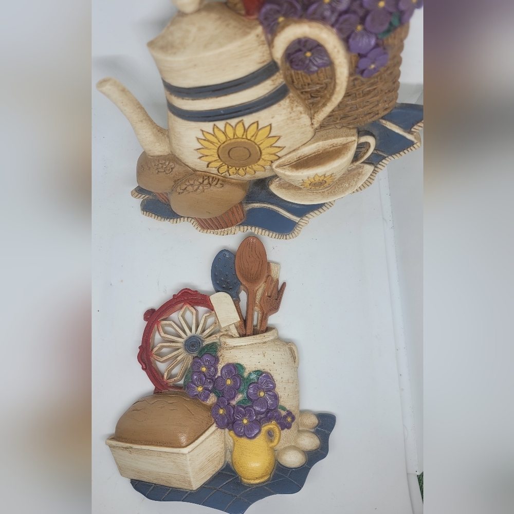 Vintage Home Interior, Home Interior decor, wall plaques, kitchen decor Home dec
